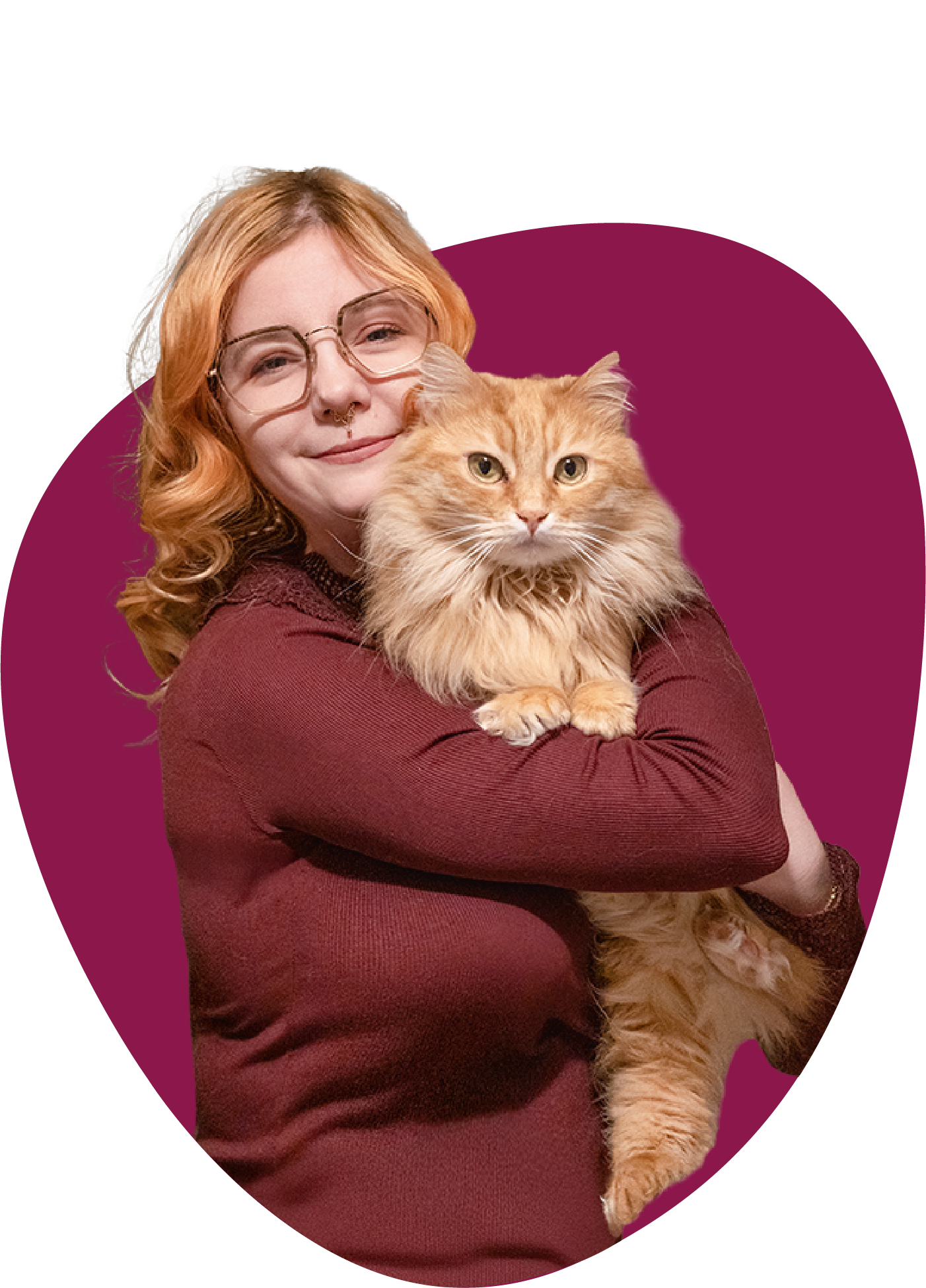 Diana mit ihrer Katze